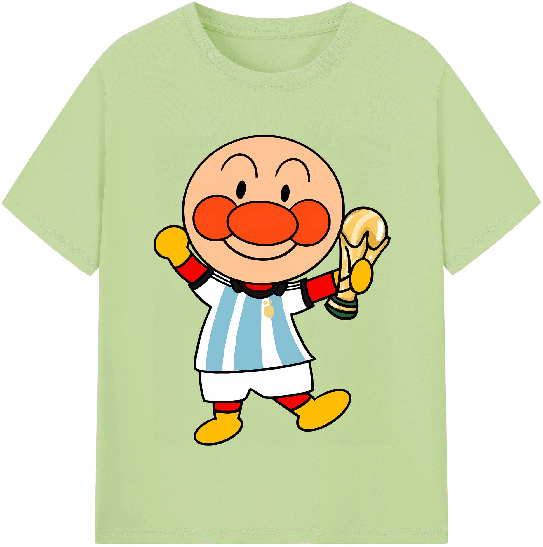 （画像用） アンパンマン Anpanman 綿100％半袖Tシャツ（フロントプリント）